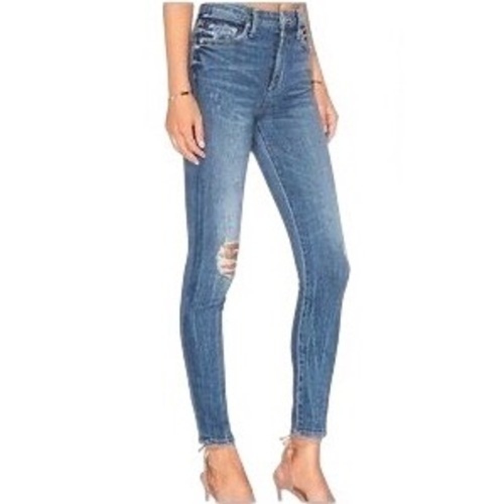 Lovers and Friends Mason High Rise Skinny Jeans Miramar Blue 27